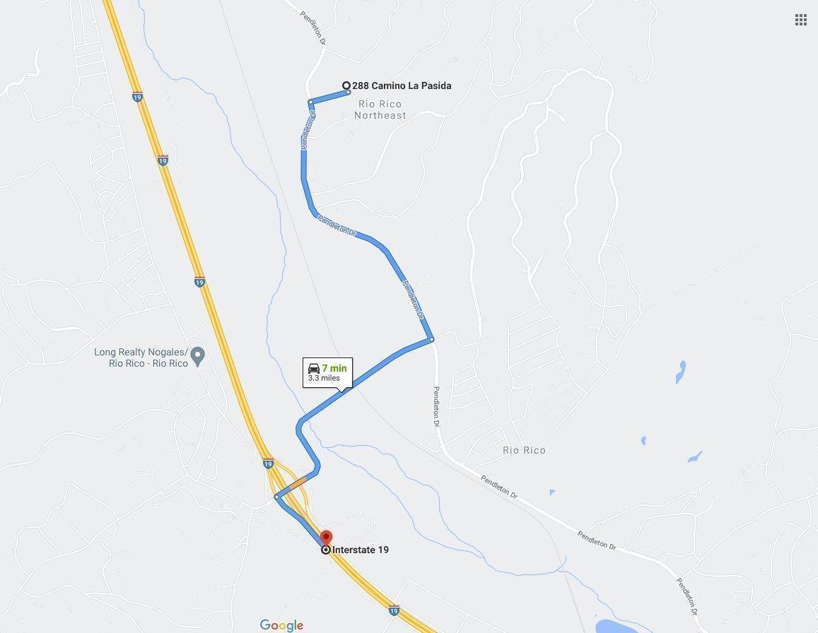 Large 1.05 acre property in Rio Rico, Arizona.