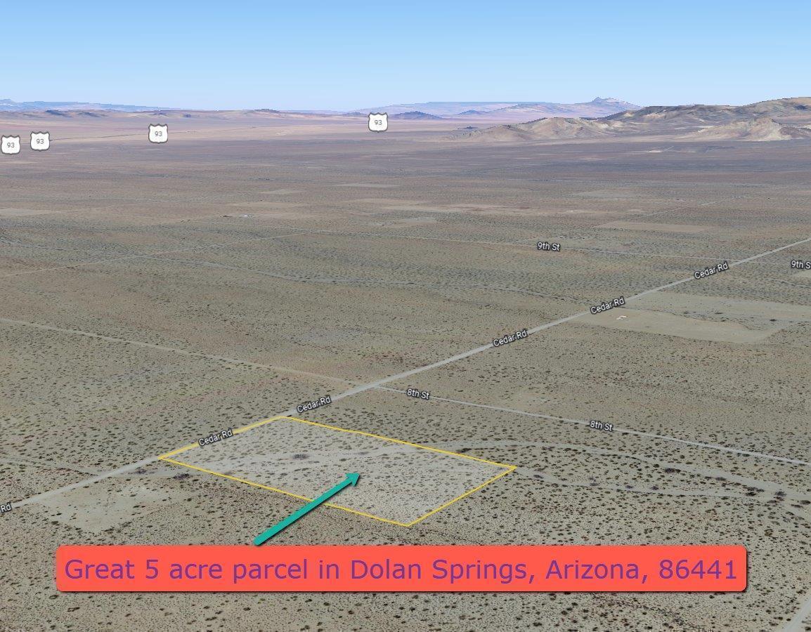 5 acre parcel in Dolan Springs, AZ. Sitebuilt homes & manufactured