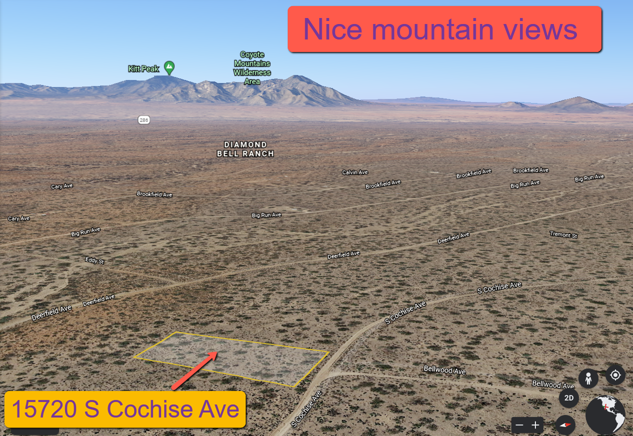 OWN A BEAUTIFUL PIECE OF THE SONORAN DESERT IN DIAMOND BELL RANCH AREA