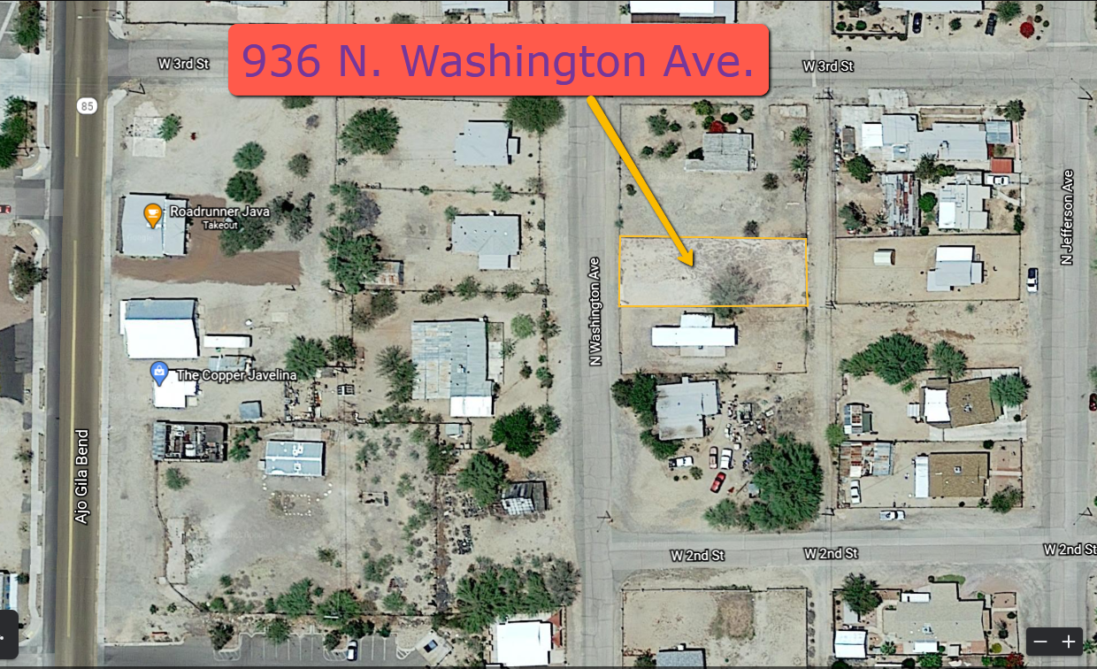 6,990 Sq Ft Ajo AZ Lot for Sale with Cash or Owner Finance