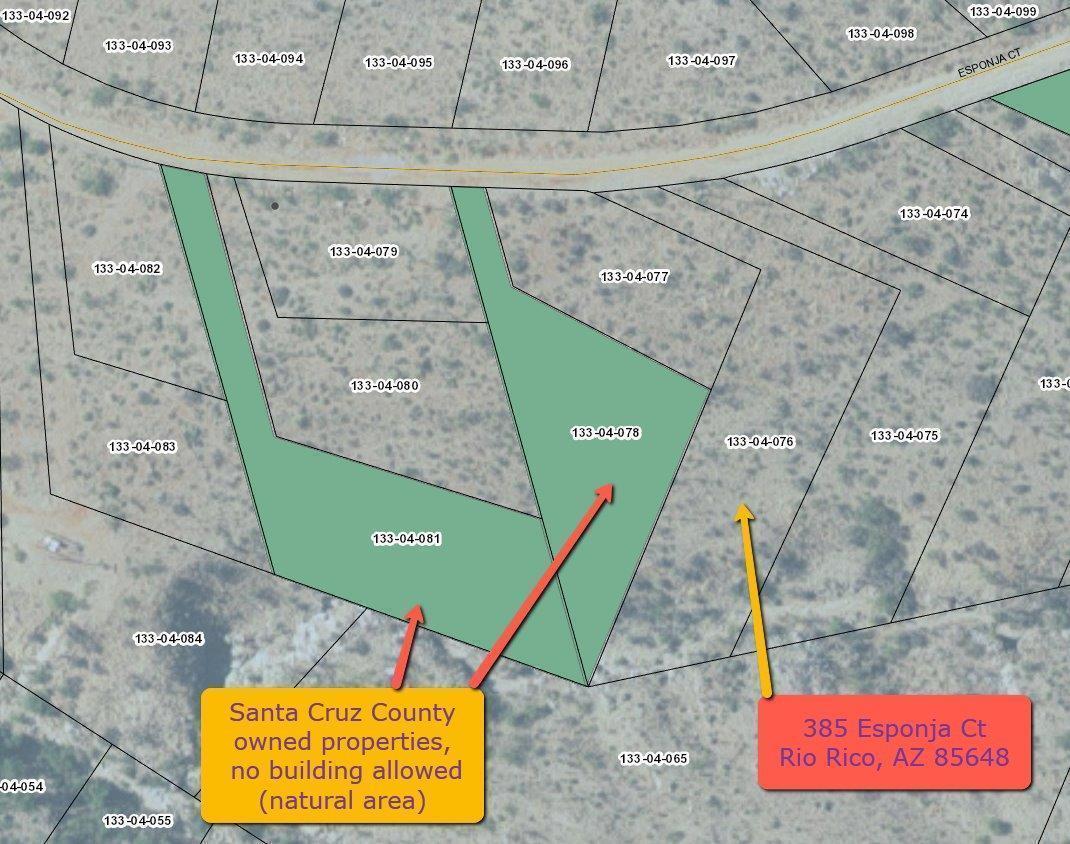 Amazing 0.96 acre parcel East of I19 in the rolling hills in Rio Rico AZ
