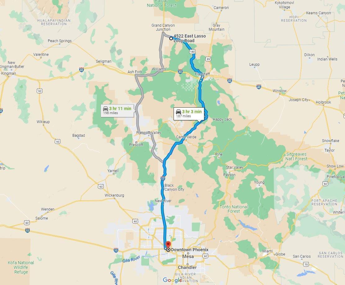 Beautiful 36.3 acre parcel in Williams, AZ, Site built, manufactured or mobile homes allowed