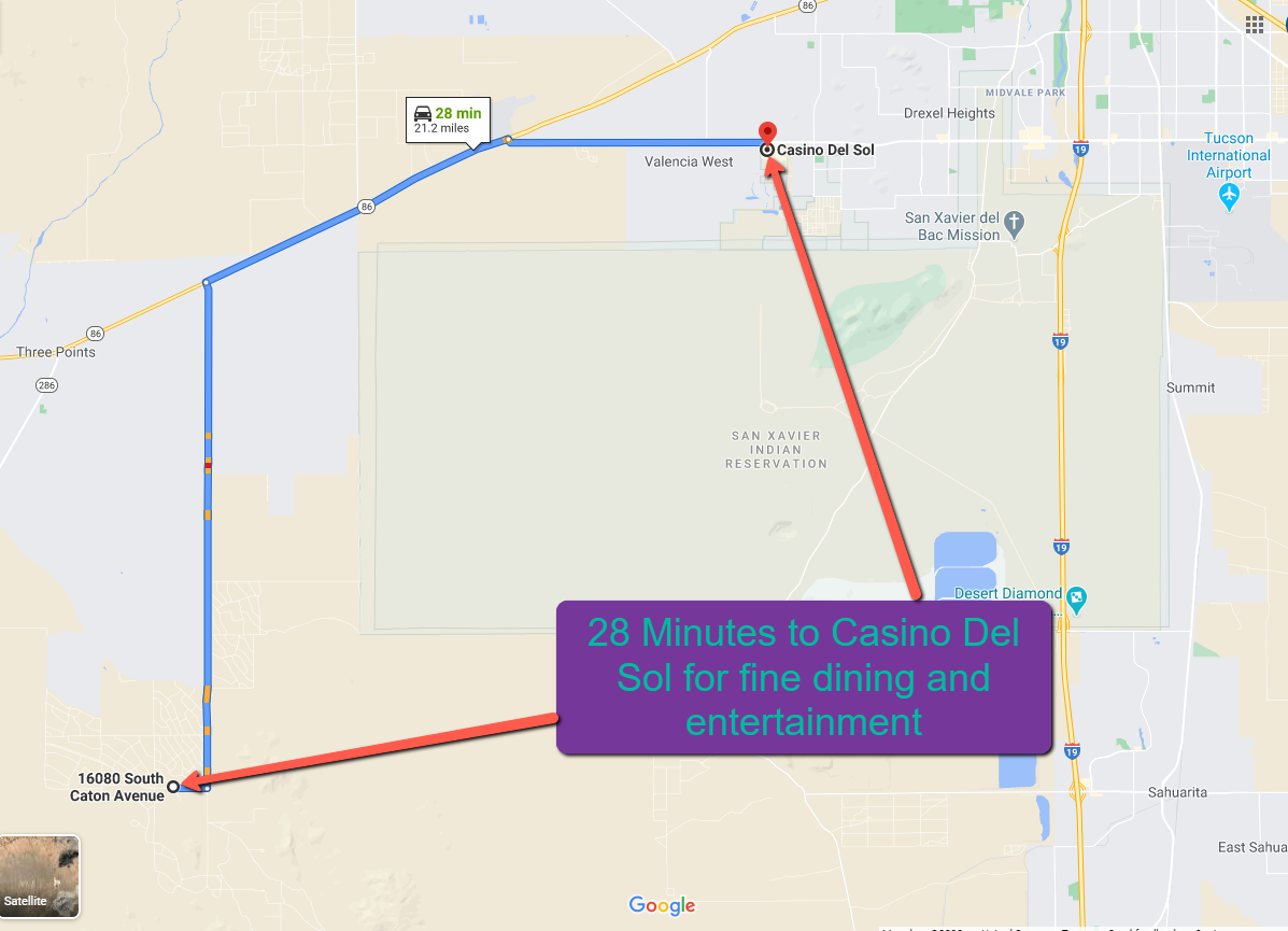 Enjoy this rural desert setting in Diamond Bell Ranch