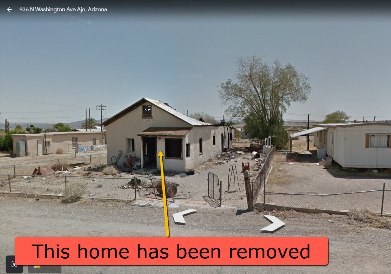 6,990 Sq Ft Ajo AZ Lot for Sale with Cash or Owner Finance