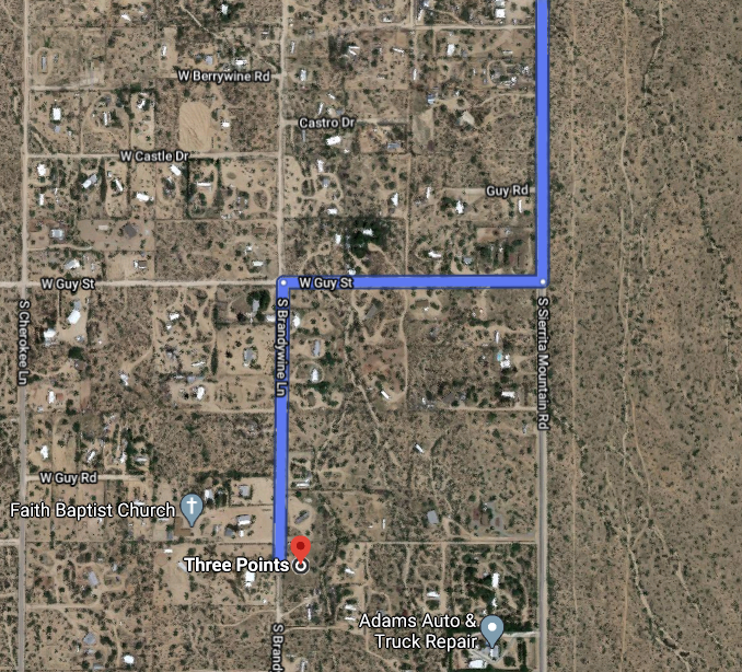 1.12 acre lot with all utilities west of Tucson